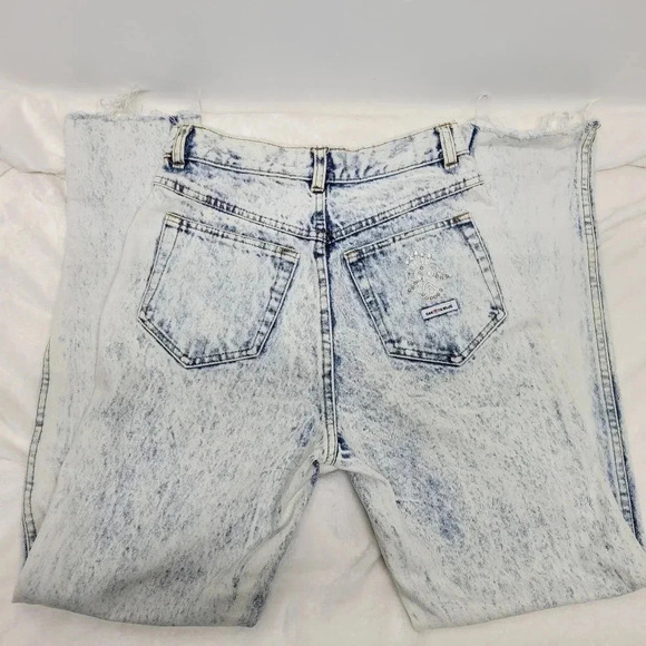 🌴3/$15🌴 80s Dakota Blue Jeanswear acid washed womens jeans Size 5 Embellished - Picture 5 of 16
